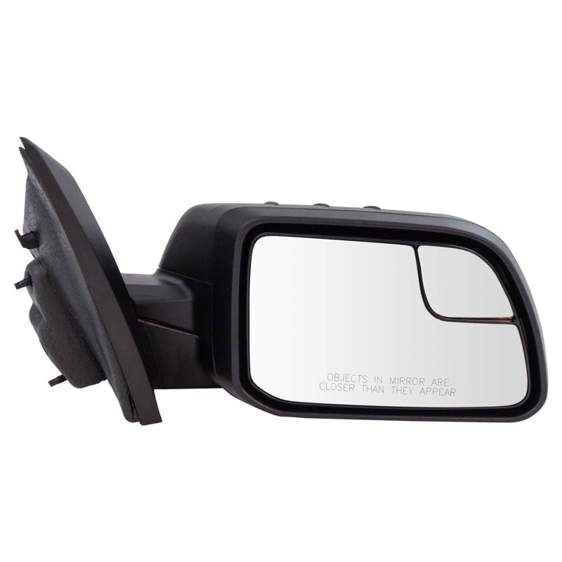 TRQ Passenger Side Mirror Assembly Power Foldaway Textured Compatible with 2012-2014 Ford Edge 2011 Edge From 02-08-2011 Production Date - Image 1